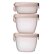 b.box Sada krabiček Snack tubs 3ks - růžová