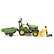 Bruder Malotraktor JOHN DEERE + vozík a figurka