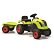 Smoby Šlapací traktor CLAAS zelený s vozíkem
