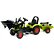 FALK Šlapací traktor Claas Arion 410 s nakladačem a vozíkem, zelený