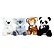 Nicotoy Panda, Koala, Tygr, Lední medvěď  plyšový sedící 28 cm, 4 druhy
