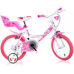 DINO Bikes Dětské kolo 16" bílé 2017