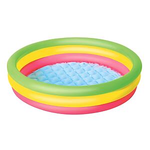 Bestway Nafukovací bazének růžovo-žluto-zelený, průměr 105 cm