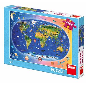 Dino Dětská mapa 300 dílků XL Puzzle