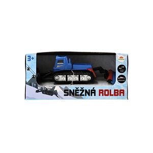 Teddies Sněžná rolba kov/plast 12cm na volný chod v krabičce 14x6x8cm