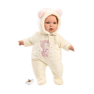 Llorens BABY JULIA - realistická panenka miminko s měkkým látkovým tělem - 42 cm