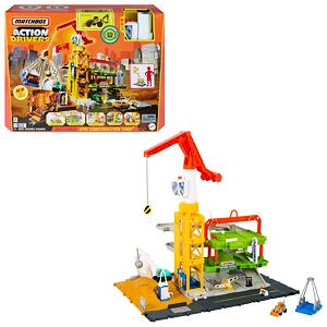 Mattel Matchbox ACTION DRIVERS STAVENIŠTĚ SE SVĚTLY A ZVUKY