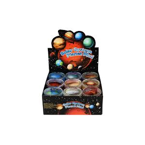 Teddies Sliz - hmota planety sluneční soustava 7cm, mix barev