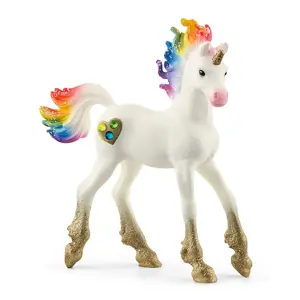 Schleich Bayala Jednorožec hříbě srdíčkové duhové