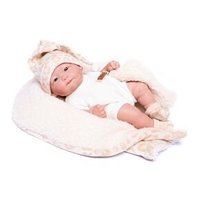 Guca 931 New Born holčička - realistická panenka miminko s celovinylovým tělem - 25 cm