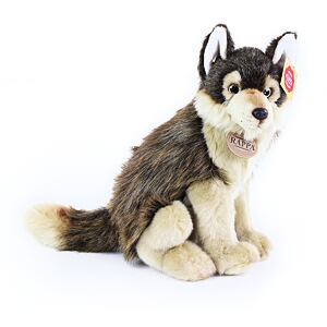 Rappa Plyšový vlk sedící 28 cm ECO-FRIENDLY