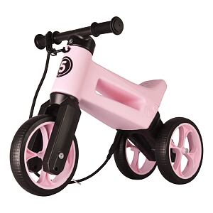 FUNNY WHEELS Odrážedlo Rider SuperSport Pastel-růžová  2v1