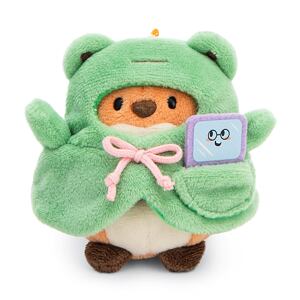 NICI MyMochi Liška Geeks 8cm v kostýmu žabky a videohrou plyš