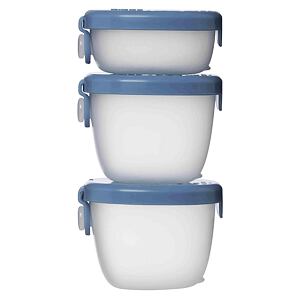 b.box Sada krabiček Snack tubs 3ks - modrá