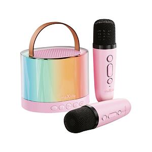 Maxlife Bluetooth karaoke set MXKS-200 růžový