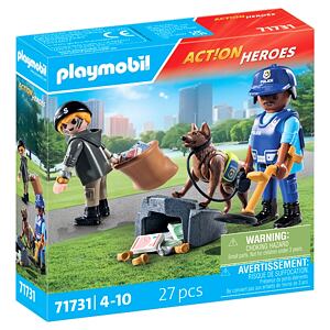 Playmobil Policejní pátrání se psem
