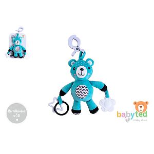 Babyted Medvídek chrastítko plyš 30cm závěs na postýlku/kočárek