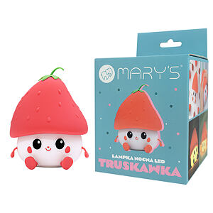 Mary's LED Silikonová noční lampička jahůdka