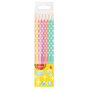 KEYROAD Pastelky Pastel trojhranné 6ks