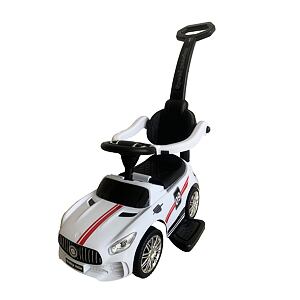 Baby Mix Jezdítko s tyčí Racer bílé