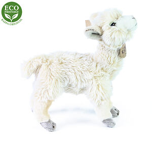 Plyšová lama Alpaka stojící 23 cm ECO-FRIENDLY