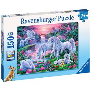 Ravensburger Jednorožci při západu slunce Puzzle 150 dílků