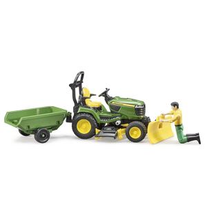 Bruder Malotraktor JOHN DEERE + vozík a figurka