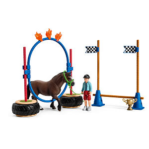 Schleich Závod v agility pro poníky