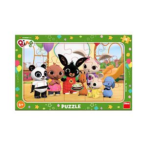 Dino Bing ve školce Puzzle 15 dílků