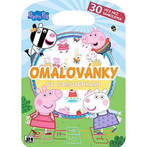JIRI MODELS Omalovánky se samolepkami/ Peppa