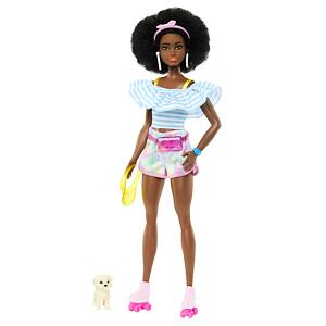 Mattel Barbie Deluxe Módní panenka - Trendy bruslařka