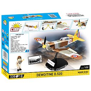 Cobi II WW Stíhací letoun Dewoitine D.520, 1:32, 335 k, 1 f