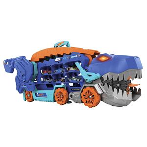 Mattel Hot Wheels City T-Rex tahač se světly a zvuky