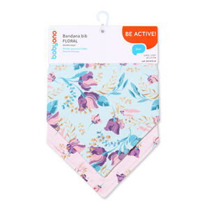 BabyOno bavlněné slintáčky FLORAL 2ks