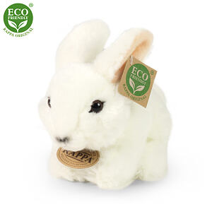 Rappa Plyšový králík bílý 16 cm ECO-FRIENDLY