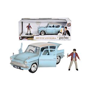 Jada Harry Potter auto Ford Anglia 1:24 a figurka Harryho Pottera