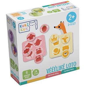 KukiKuk - Véééliké loto Barevné stíny