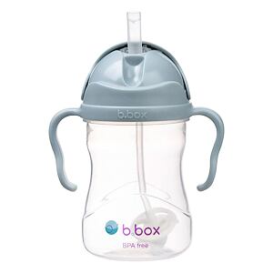 b.box Hrneček s brčkem 240 ml - modrý