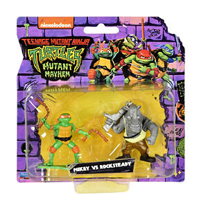 Orbico Teenage Mutant Ninja Turtles - Minifigurky želvy NINJA, 2 ks v balení, Mikey vs Rocksteady