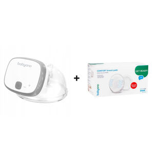 BabyOno SET Elektrická odsávačka SHELLY + Vložky do podprsenky COMFORT 70ks