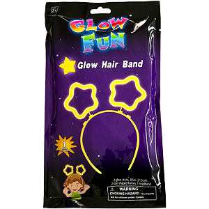GLUMI Svítící čelenka - Hvězdičky