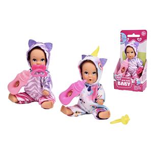 Simba New Born Baby Mini Panenka Onesie Fun 12 cm, 2 druhy