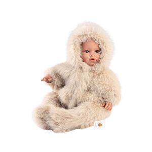 Llorens 74504 NEW BORN realistická panenka miminko se zvuky a měkkým látkovým tělem 45 cm
