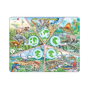 Dino Svět v proměnách EDU Puzzle 100 dílků