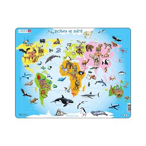 Dino Zvířata ve světě EDU Puzzle 28 dílků