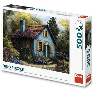 Dino Modrý domeček Puzzle 500 dílků