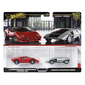 Hot Wheels 2ks prémiový angličák - Lancia/Lambo