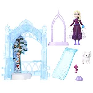 Mattel Frozen Malá panenka Elsa a její ledová skrýš Herní set