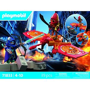 Playmobil Hrdina s dronem vs. podlý Ninja
