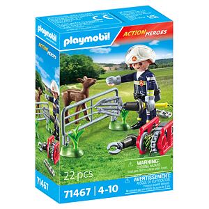 Playmobil Hasiči při záchraně zvířat